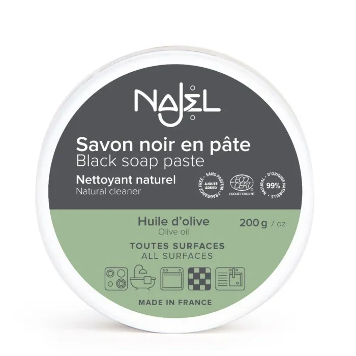 NAJEL Čisticí pasta z černého mýdla Aleppo s olivovým olejem 200 g
