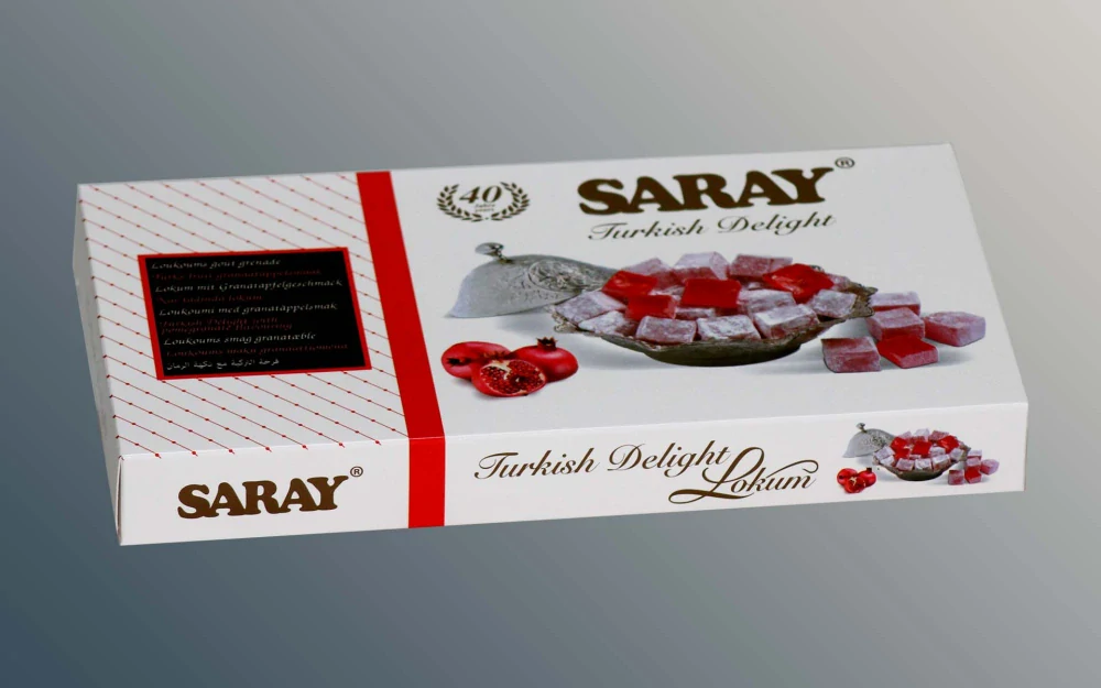 SARAY Lokum s příchutí granátového jablka 400 g 