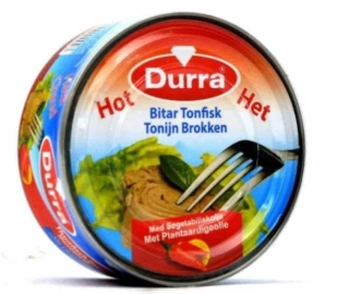 DURRA Tuňák pikantní v sójovém oleji 160 g