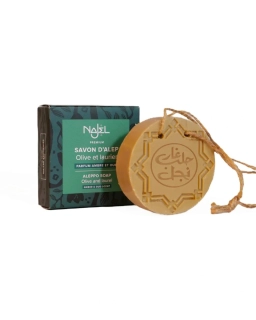 NAJEL Mýdlo Aleppo s vůní Ambre a Oud na provázku 150 g