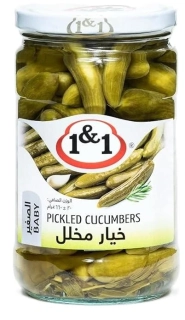 1&1 Nakládané baby okurky 650 g