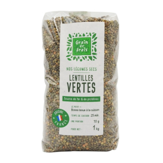 GRAIN DE FRAIS Čočka zelená 1 Kg