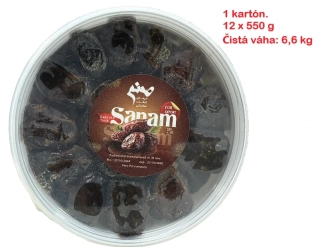SANAM Datle natural odrůda Kabkab kartón 12 x 550 g